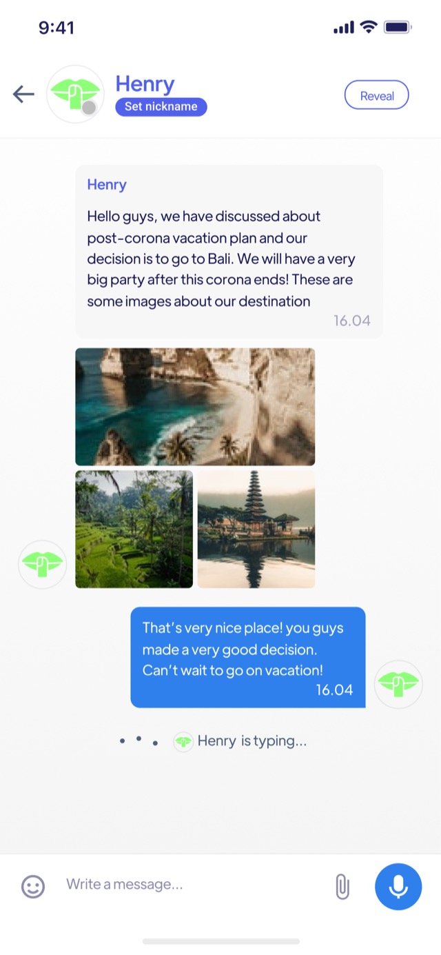 App screen before redesign